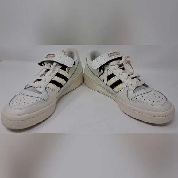 New adidas Women's Forum Low Shoes Sneakers Shoes Casual Off White Black 8.5 US - Picture 3 of 14
